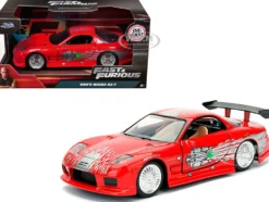 Dom's Mazda RX-7 Red Fast & Furious Movie 1/32 Diecast Model Car Jada 98377