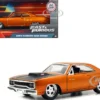 Dom s Plymouth Road Runner Orange Metallic with Matt Black Hood Fast & Furious Series 1/32 Diecast Model Car Jada 97128