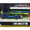 Double Decker Bus San Monique Transport Hitting Bridge Scene James Bond 007 Live and Let Die 1973 Movie with Display James Bond Collection Series Diecast Model Motormax 79825JB