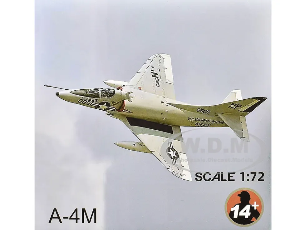Douglas A-4D Skyhawk Aircraft "VMA-242 Bats, NAS Key West, 1962 Missile Crisis" United States Marine Corps 1/72 Diecast Model Airplane