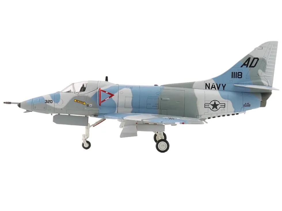 Douglas A-4E Skyhawk Aircraft "151118, Aggressor Scheme, VA-43" (1975) United States Navy "Air Power Series" 1/72 Diecast Model by Hobby Master