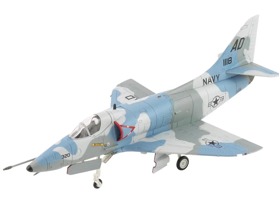 Douglas A-4E Skyhawk Aircraft "151118, Aggressor Scheme, VA-43" (1975) United States Navy "Air Power Series" 1/72 Diecast Model by Hobby Master
