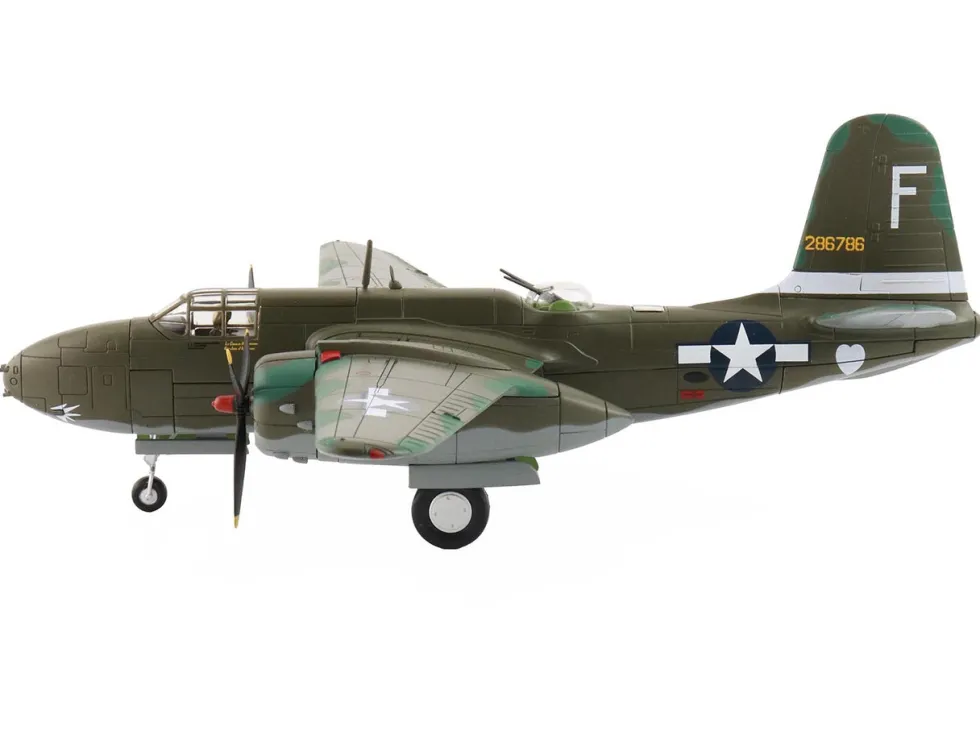 Douglas A-20G Havoc Aircraft "42-86786, Hell'N Pelican II, 388th Bomb Squadron, Gusap Airfield" (1944) United States Army Air Forces "Air Power Series" 1/72 Diecast Model by Hobby Master