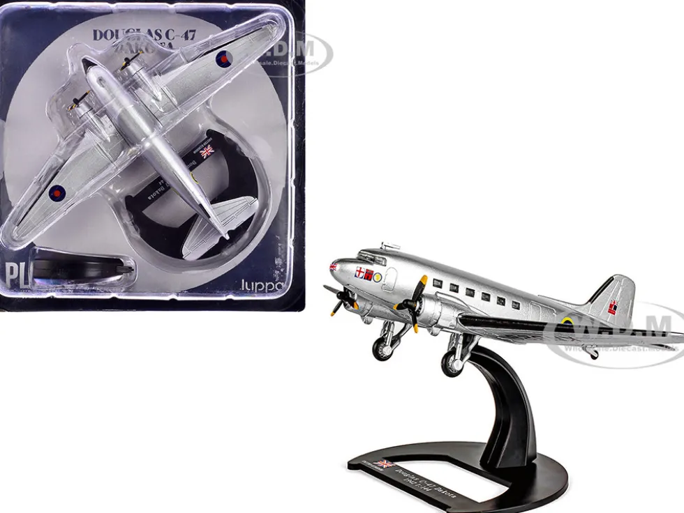Douglas C-47 Dakota Transport Aircraft "Field Marshal Montgomery, No. 24 Squadron" Royal Air Force (1945) "Planes of World War II" Series 1/144 Diecast Model Airplane by Luppa