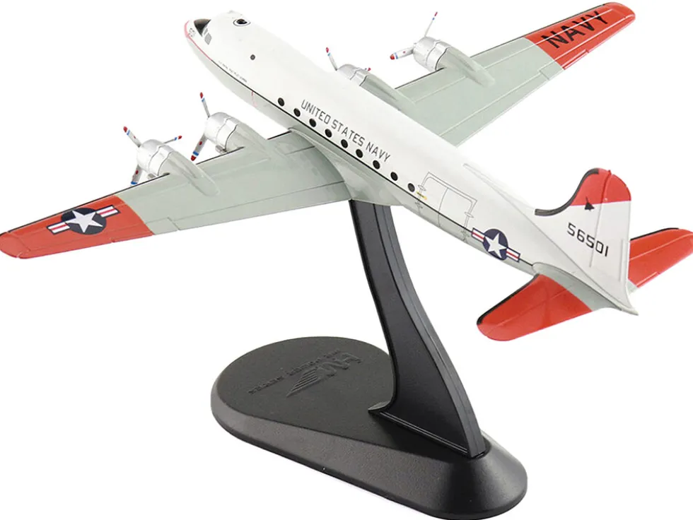 Douglas C-54Q Skymaster Transport Aircraft "US Navy Test Pilot School" (1973) United States Navy "Airliner Series" 1/200 Diecast Model by Hobby Master