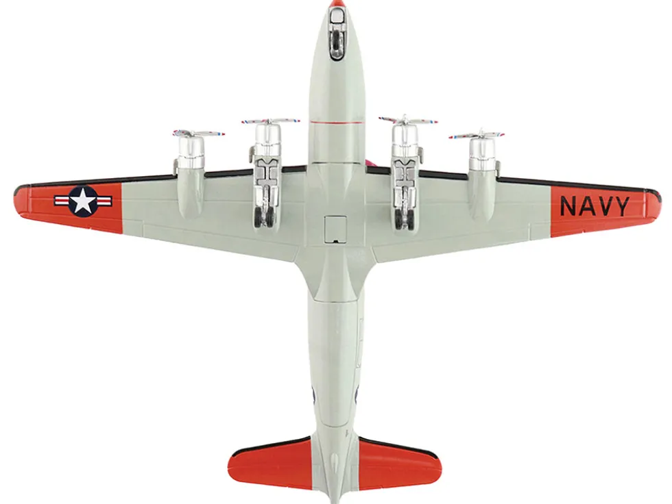 Douglas C-54Q Skymaster Transport Aircraft "US Navy Test Pilot School" (1973) United States Navy "Airliner Series" 1/200 Diecast Model by Hobby Master
