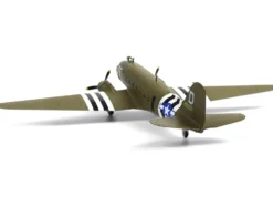 Douglas C-47 Skytrain Transport Aircraft "Night Fright, 79th Troop Carrier Squadron, 436th Troop Carrier Group, D-Day" (1944) United States Army Air Forces 1/100 Diecast Model