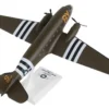 Douglas C-47 Skytrain Transport Aircraft "Stoy Hora, United States Army Air Forces" (292717) Olive Drab (Snap-Fit) 1/80 Plastic Model by Skymarks