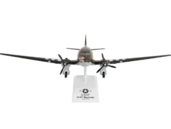 Douglas C-47 Skytrain Transport Aircraft "Stoy Hora, United States Army Air Forces" (292717) Olive Drab (Snap-Fit) 1/80 Plastic Model by Skymarks