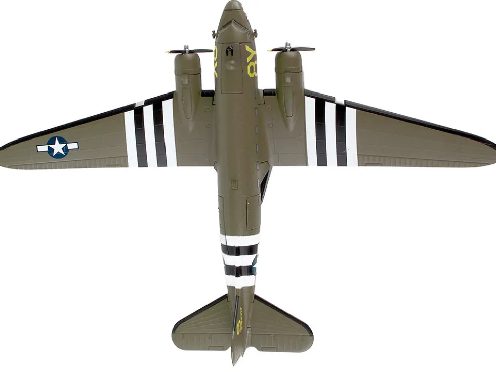 Douglas C 47 Skytrain Transport Aircraft Stoy Hora 440th Troop Carrier Group DDay 1945 United States Army Air Forces 1/144 Diecast Model Airplane Postage Stamp PS5558-2