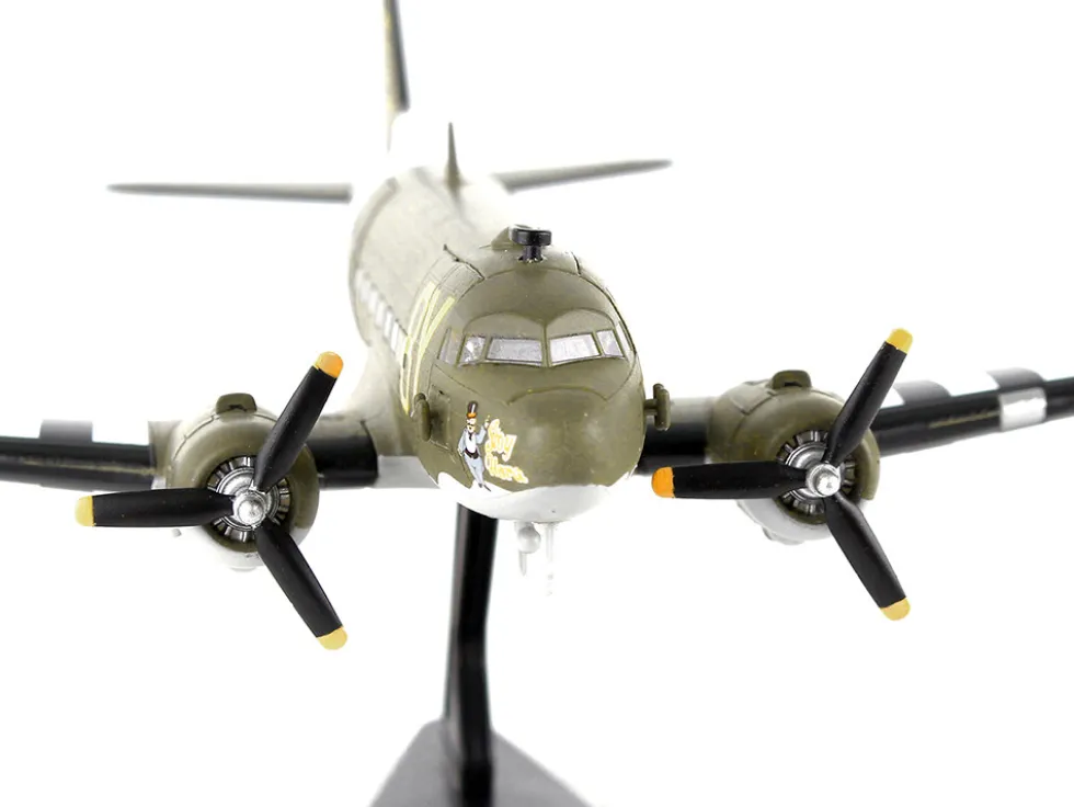 Douglas C 47 Skytrain Transport Aircraft Stoy Hora 440th Troop Carrier Group DDay 1945 United States Army Air Forces 1/144 Diecast Model Airplane Postage Stamp PS5558-2