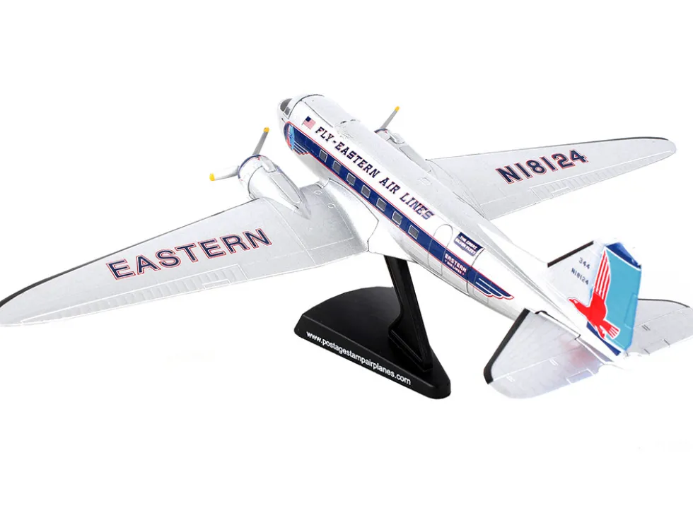 Douglas DC 3 Passenger Aircraft Eastern Airlines 1/144 Diecast Model Airplane Postage Stamp PS5559-3