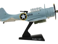 Douglas SBD 3 Dauntless Aircraft 4 1S 13 United States Navy 1/87 Diecast Model Airplane Postage Stamp PS5563-1