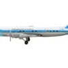 Douglas VC-118A Transport Aircraft "United States Air Force One, 1254th Air Transport Wing, Andrews Air Base" (53-3240) White with Blue Stripes 1/500 Diecast Model Airplane by Herpa