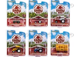 Down on the Farm Series Set of 6 pieces Release 7 1/64 Diecast Models Greenlight 48070SET