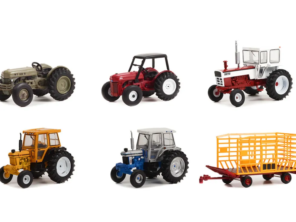 Down on the Farm Series Set of 6 pieces Release 7 1/64 Diecast Models Greenlight 48070SET