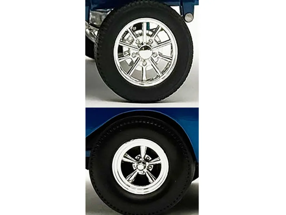 Drag Wheel and Tire Set of 4 pieces from "1957 Chevrolet 150 Gasser 'High Roller'" for 1/18 Scale Models by ACME