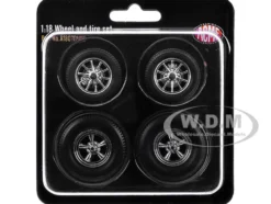 Drag Wheel and Tire Set of 4 pieces from