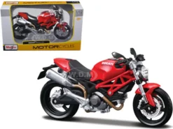 Ducati Monster 696 Red Motorcycle 1/12 Diecast Model Maisto 31189