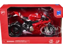 Ducati Panigale V4S Motorcycle Red 1/12 Diecast Motorcycle Model by New Ray