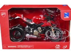 Ducati Supernaked V4S Motorcycle Red 1/12 Diecast Motorcycle Model by New Ray