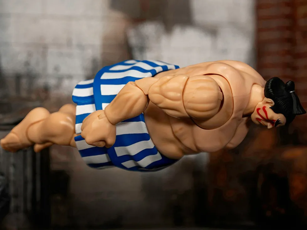 E. Honda 6.5" Moveable Figure with Accessories and Alternate Head and Hands "Ultra Street Fighter II: The Final Challengers" (2017) Video Game Model by Jada