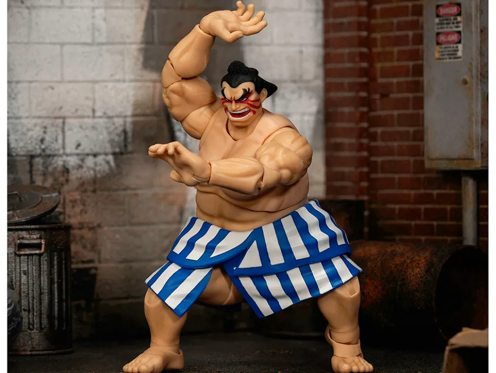E. Honda 6.5" Moveable Figure with Accessories and Alternate Head and Hands "Ultra Street Fighter II: The Final Challengers" (2017) Video Game Model by Jada