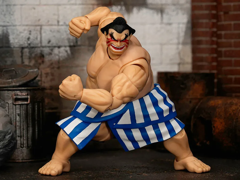E. Honda 6.5" Moveable Figure with Accessories and Alternate Head and Hands "Ultra Street Fighter II: The Final Challengers" (2017) Video Game Model by Jada