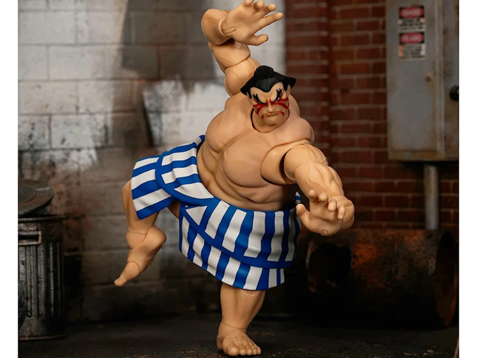 E. Honda 6.5" Moveable Figure with Accessories and Alternate Head and Hands "Ultra Street Fighter II: The Final Challengers" (2017) Video Game Model by Jada