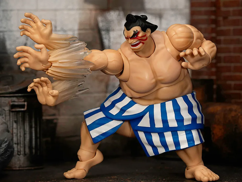 E. Honda 6.5" Moveable Figure with Accessories and Alternate Head and Hands "Ultra Street Fighter II: The Final Challengers" (2017) Video Game Model by Jada