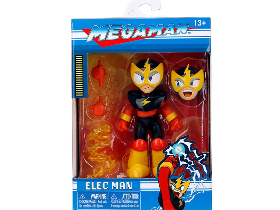 Elec Man 4.5" Moveable Figure with Accessories and Alternate Head and Hands "Mega Man" (1987) Video Game Model by Jada