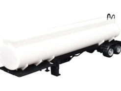 Elliptical Tanker Trailer White 1/87 (HO) Plastic Model by Promotex