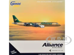 Embraer ERJ-190 Commercial Aircraft "Alliance Airlines - Sir Jack Brabham" (N7620U) Gold Metallic with Graphics 1/400 Diecast Model Airplane by GeminiJets