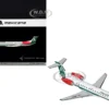 Embraer ERJ-145 Commercial Aircraft "Mexicana de Aviacion" (XA-MBR) White with Green Stripes and Tail "Gemini 200" Series 1/200 Diecast Model Airplane by GeminiJets