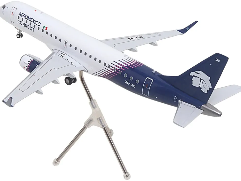 Embraer ERJ-190 Commercial Aircraft "Aeromexico Connect" (XA-IAC) White with Blue Tail "Gemini 200" Series 1/200 Diecast Model Airplane by GeminiJets