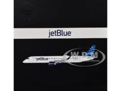 Embraer ERJ-190 Commercial Aircraft "JetBlue Airways" (N323JB) White with Blue Striped Tail "Gemini 200" Series 1/200 Diecast Model Airplane by GeminiJets