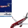 Embraer ERJ-175 Commercial Aircraft "Alaska Airlines/Horizon - Washington State Cougars" (N661QX) Red with Gray Tail 1/400 Diecast Model Airplane by GeminiJets
