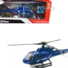 Eurocopter AS350 Helicopter Blue Metallic Police Sky Pilot Series 1/43 Diecast Model New Ray 26093A