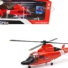 Eurocopter Dauphin HH 65C Helicopter Red United States Coast Guard Sky Pilot Series 1/48 Diecast Model New Ray 25903