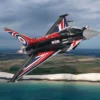 Eurofighter Typhoon FGR4 Aircraft "Blackjack, RAF Typhoon Display Aircraft" (2022) British Royal Air Force "The Aviation Archive" Series 1/48 Diecast Model by Corgi