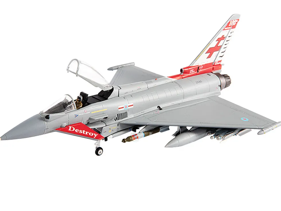Eurofighter Typhoon FGR4 EF-2000 Aircraft "No.41(R) Squadron, 100th Anniversary" (2016) British Royal Air Force 1/72 Diecast Model by JC Wings