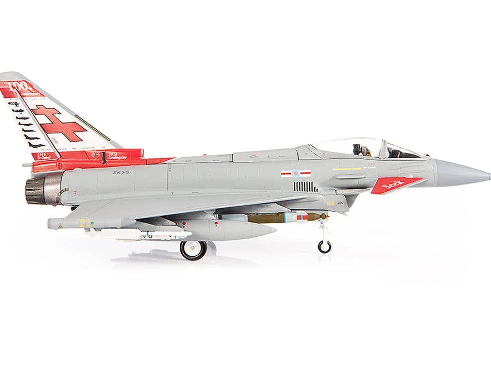 Eurofighter Typhoon FGR4 EF-2000 Aircraft "No.41(R) Squadron, 100th Anniversary" (2016) British Royal Air Force 1/72 Diecast Model by JC Wings