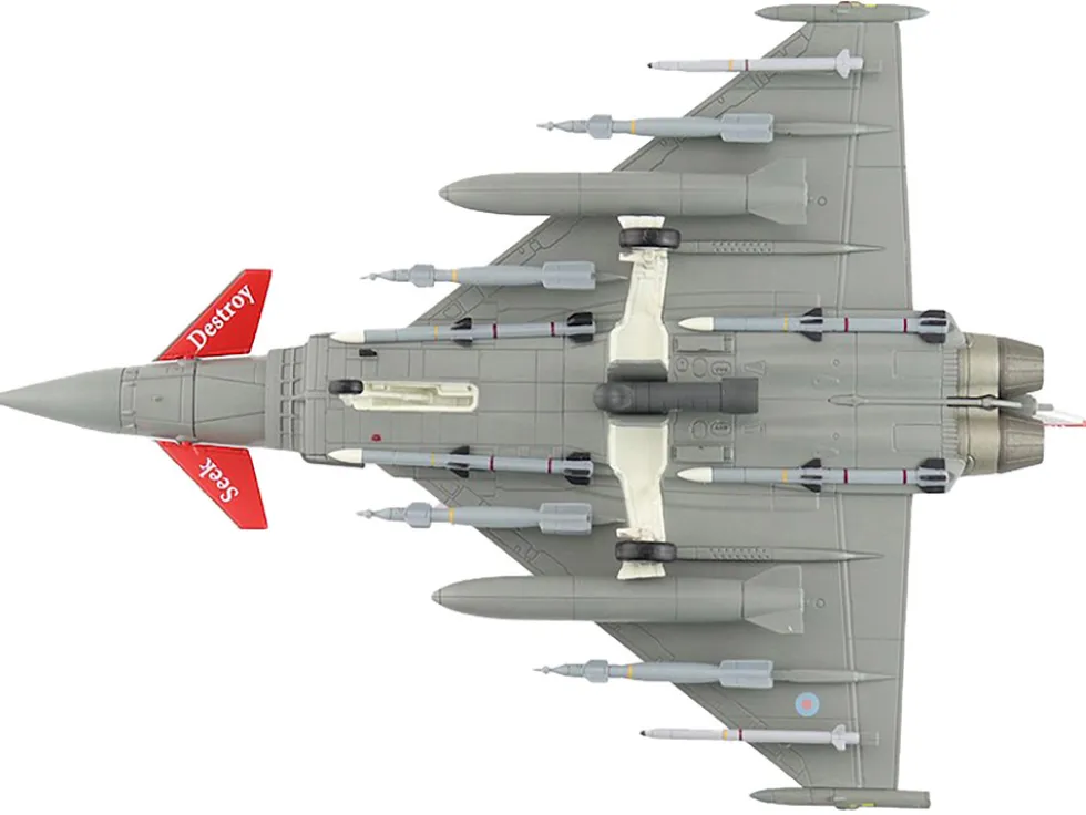 Eurofighter Typhoon Fighter Aircraft "ZK315, 41 Squadron, RAF Coningsby" (2015) Royal Air Force "Air Power Series" 1/72 Diecast Model by Hobby Master