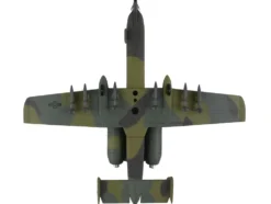 Fairchild Republic A 10A Thunderbolt II Warthog Aircraft Flying Tigers First American Volunteer Group of the Republic of China Air Force 1/140 Diecast Model Airplane Postage Stamp PS5375-4