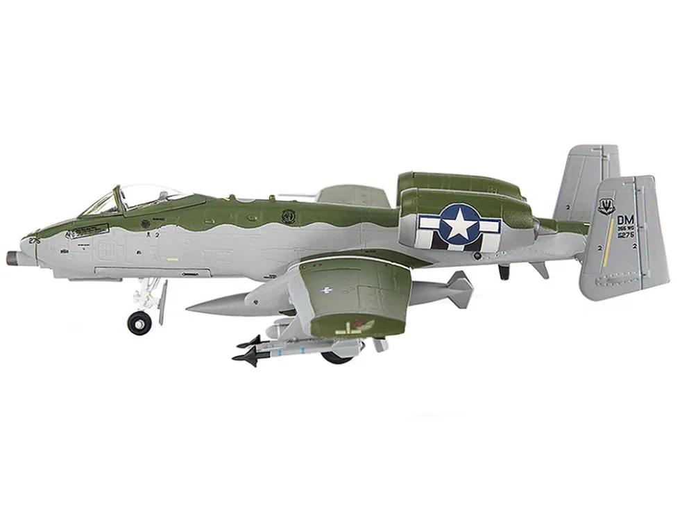 Fairchild Republic A 10C Thunderbolt II Attack Aircraft 355th Fighter Wing 354th Fighter Squadron Bulldogs 2020 United States Air Force 1/144 Diecast Model JC Wings JCW-144-A10-003