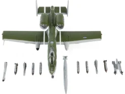 Fairchild Republic A 10C Thunderbolt II Attack Aircraft 355th Fighter Wing 354th Fighter Squadron Bulldogs 2020 United States Air Force 1/144 Diecast Model JC Wings JCW-144-A10-003