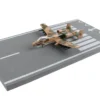 Fairchild Republic A 10 Thunderbolt II Warthog Attack Aircraft Camouflage United States Air Force with Runway Section Diecast Model Airplane Runway24 RW001