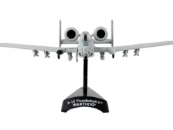 Fairchild Republic A 10 Thunderbolt II Warthog Aircraft 163rd Fighter Squadron Blacksnakes United States Air Force 1/140 Diecast Model Airplane Postage Stamp PS5375-3