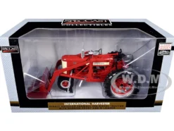 Farmall 450 Narrow Front Diesel Tractor with Loader Red 