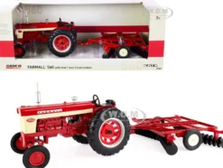 Farmall 560 Tractor Disс Harrow Red Case IH Agriculture Series 1/16 Diecast Model ERTL TOMY 44223